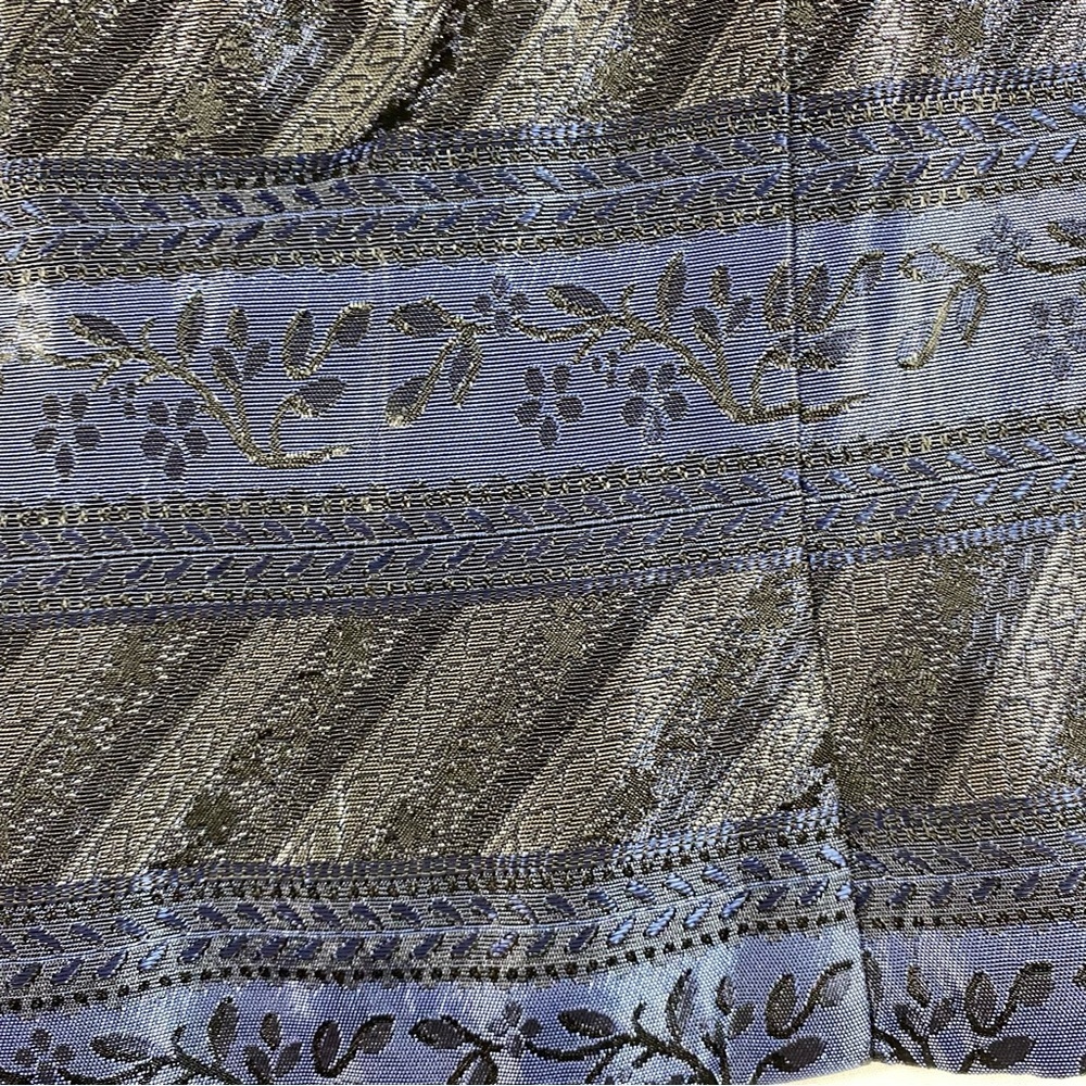 Scott McClintock Tank Top Woman’s 4 Tapestry Blouse Blue High Neck Button Down - Picture 4 of 12